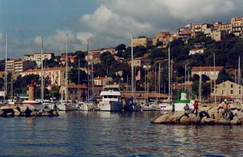 The entrance to the marina of Porto Vecchio