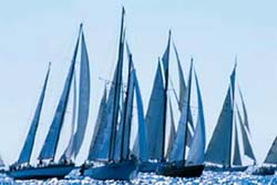 Regatta start at Porto Cervo  - Click to enlarge
